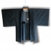 HAORI CLASSIQUE EN SOIE BLEUE, DOUBLÉ 007-175
